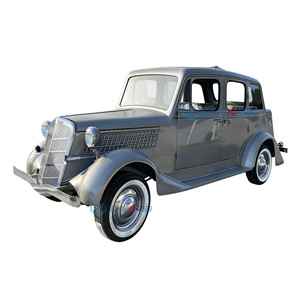 Auto Clásico Vintage Personalizado Gris Plateado, Techo Duro, Retro, Eléctrico, Carrocería Personalizada para Bodas, Exhibiciones, Hoteles y Recepciones - Product Image 1
