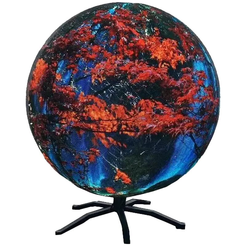 P2.5 Диаметр 2 метра Сферический светодиодный дисплей, полноцветный светодиодный дисплей