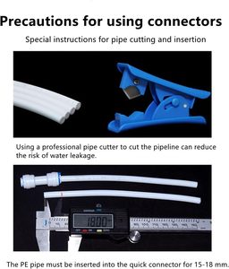 Unión reductora de 1/4 a 3/8 OD, conexión rápida recta a presión para tubo de agua, accesorio para sistema de ósmosis inversa, purificador y filtro. - Product Image 5