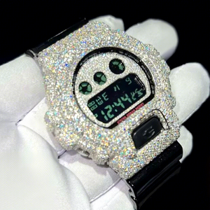 Mossinate Stainless Steel VVS Moissanite Mechanical Men's Hip Hop <b>Watch</b> <b>Case</b> Bracelet Clasp Glass 10 Bar Water Resistant 100% - Product Image 1