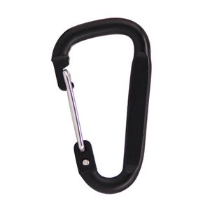 Custom Logo Mini Aluminum D Shape Wire Gate Carabiner Keychain Lightweight Snap <b>Hook</b> <b>Clip</b> for Outdoor Event Giveaways - Product Image 2