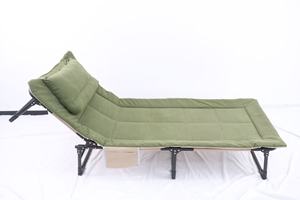 Lit de camping pliable réglable et portable, design moderne, chaise longue, cadre en acier inoxydable, utilisation en extérieur YX-1026-3 Fo - Product Image 4