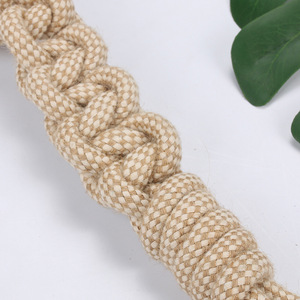 Juego de juguetes para masticar para perros de cuerda de cáñamo, duraderos, de algodón y lino, estilo sencillo, origen Cangnan - Product Image 2