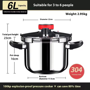 Olla de Acero Inoxidable 316 de Alta Calidad para Cocina de Gas e Inducción, Utensilios de Cocina a Prueba de Explosiones - Product Image 3
