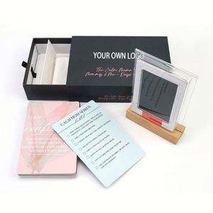 <b>Personalise</b> Custom Luxury Affirmation Card Wooden Stand Motivational Positive Cards - Product Image 5