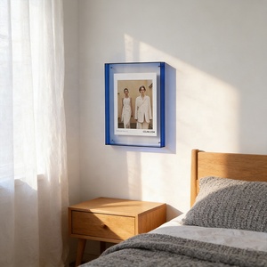 Cadre <span class=keywords><strong>photo</strong></span> minimaliste 30x40cm, écologique, double face, acrylique translucide, flottant, pour montage mural - Product Image 4