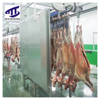 Maisheng Machine d'abattage halal pour moutons et chèvres, Équipement d'abattoir, Ligne de convoyage de carcasses, Ligne d'abattage de moutons