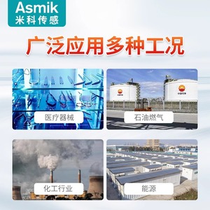 เครื่องวัดอัตราการไหลของก๊าซแบบความร้อนขนาดเล็ก Asmik แบบดิจิตอล ตัวเรือนสแตนเลส ติดตั้งแบบเกลียว สำหรับออกซิเจน คาร์บอนไดออกไซด์ อากาศ และฮีเลียม - Product Image 3