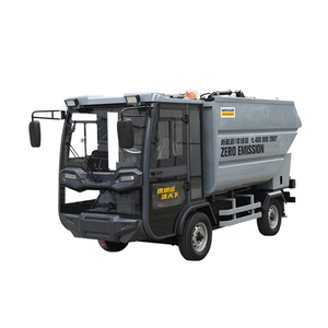รถบรรทุกขนส่งขยะไฟฟ้า MN-H91 แบบยกอัตโนมัติ ขับเคลื่อน 4x2 ความจุ 3000 ลิตร ระยะทาง 80-100 กม. แบบบรรทุกด้านหลัง - Product Image 1