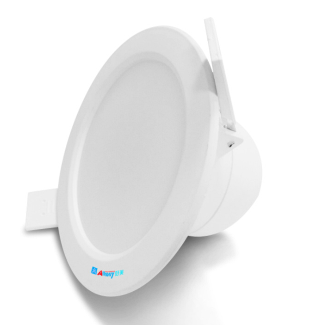 Sensor de movimiento de microondas redondo integrado de 5 pulgadas y 10W que atenúa la luz empotrada LED empotrada para el pasil
