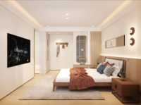 Ensemble de chambre à coucher moderne Dong Gui avec rangement complet