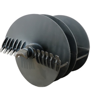 Godet de forage à tarière droite de 1200 mm à double coupe pour outils de forage de sol - Product Image 1