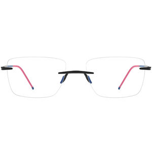 Borreglsリムレスチタンメガネフレーム男性<span class=keywords><strong>2025</strong></span>新しいブランドデザイン超軽量スクエア眼鏡女性用眼鏡18557 - Product Image 4