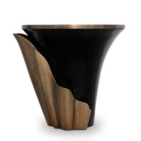 Table d'appoint de luxe en acier inoxydable Design minimaliste moderne pour salon une petite table basse artistique pour chambre