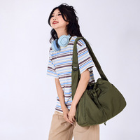 Sac fourre-tout décontracté Fuliya pour femme, grande capacité, avec logo personnalisé, léger, à bandoulière, idéal pour les voyages