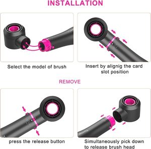 Secador de Pelo Eléctrico Iónico 4 en 1 de Alta Potencia 1200W-3000W con Cepillo Voluminizador y Difusor, Compatible con Hoteles y Uso en Exteriores/RV - Product Image 5