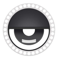 RK-12 A MENÉ LA Lumière D'anneau De Selfie USB Rechargeable Anneau Lumière de Remplissage Pour Les Accessoires De Téléphonie Mobile.