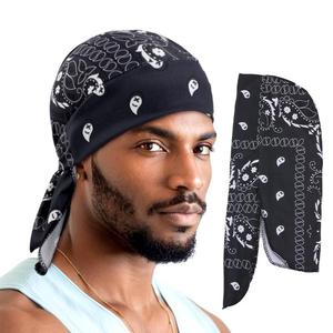 Nouveau Bandana <span class=keywords><strong>Durag</strong></span> pour Hommes en Polyester Spandex Haute Élasticité, Motif Crâne, pour l'extérieur, Haute Qualité, Populaire, Vente en Gros, Collection 2025 - Product Image 1