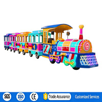 Train touristique électrique sans rails à prix abordable à vendre - Utilisation en centre commercial pour le tourisme, certifié CE, capacité 27/40 places, personnalisable