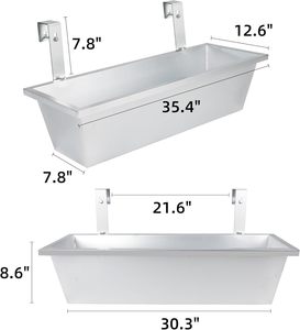 Heavy-Duty động vật ăn treo hạt/nước uống trang trại cừu dê thực phẩm feeders chăn nuôi ăn máng - Product Image 6