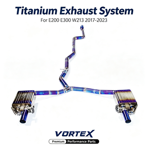 Vortex Burnt Blue Titanium Valvetronic Exhaust For Benz E200 E300 W213 2017-2023 Direct OEM Bolt-On <b>Kit</b> - Product Image 1