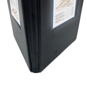 High Quality Black Display Table <b>Stand</b> 3 Views Digital Table Tent Menu <b>Book</b> Cover Table Lighting Menu Board <b>Holder</b> - Product Image 4