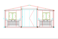 Maison en conteneur extensible 20FT/30FT/40FT maisons préfabriquées pliable petite maison vie conteneur bureau à domicile petite maison pour hôtel