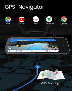 Cámara de Retrovisor con Pantalla IPS de <span class=keywords><strong>9</strong></span>.66 Pulgadas, 4G LTE, 3 Cámaras, Visió<span class=keywords><strong>n</strong></span> Nocturna, WIFI, GPS, Dashcam - Product Image 5