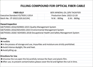 Высокое качество, заполняющий состав, желе для оптоволоконного кабеля, 800 кг на ведро - Product Image 6