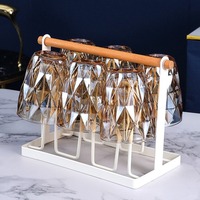 Ensemble de tasses en verre au design nordique minimaliste, couleur unie, cristal épaissi, résistant à la chaleur, antidérapant, pour thé, bière, lait, jus