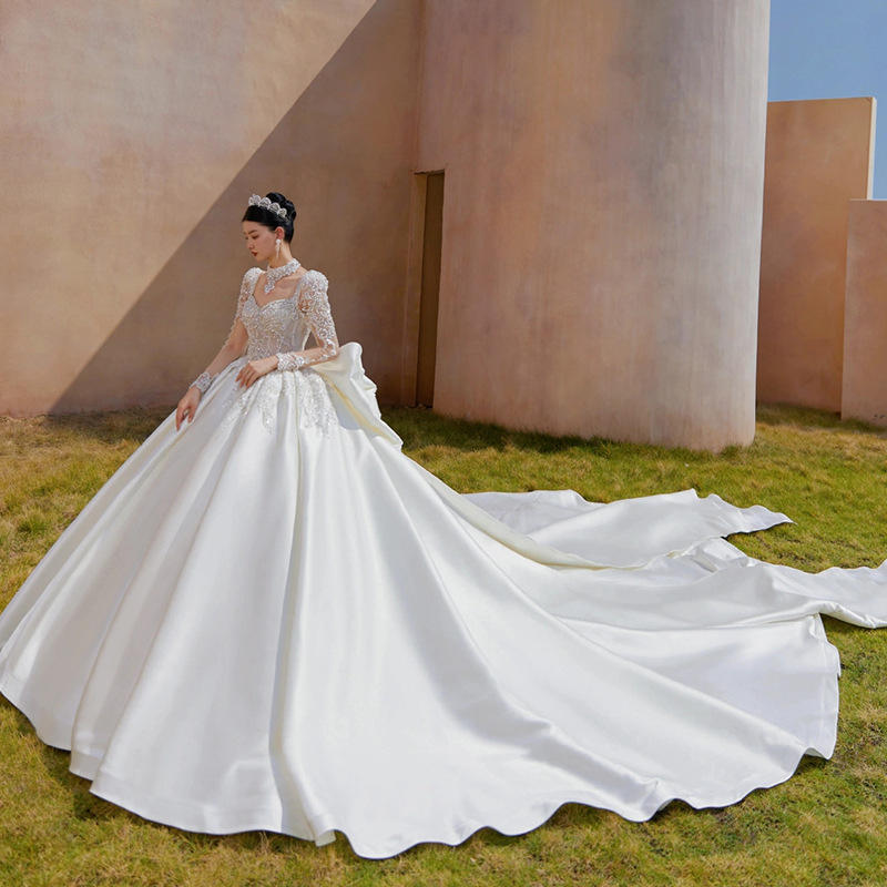 slim fit dress slacks Silky Satin Cowl Back Mermaid Wedding Dress