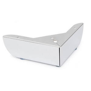 Pied en métal, carré robuste h50 chromé - Product Image 1