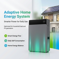 Système de batterie solaire hybride tout-en-un pour résidentiel, 4 kW de puissance, 8 kWh LiFePO4, protection intelligente BMS, montage mural, appareils électroménagers