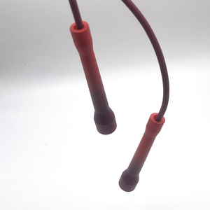 <span class=keywords><strong>Corde</strong></span> à <span class=keywords><strong>sauter</strong></span> en PVC de 5 mm avec logo personnalisé, dégradé <span class=keywords><strong>rouge</strong></span>, pour adultes et enfants - Product Image 2