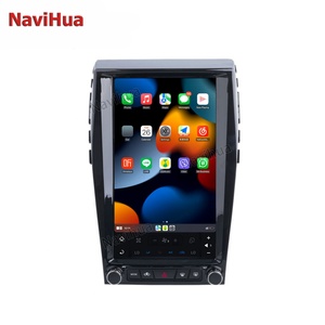 NaviHua Écran vertical pour voiture, autoradio multimédia DVD, navigation GPS, autoradio Android 13,6 pouces pour Ford Edge 2015-2019 style Tesla - Product Image 1