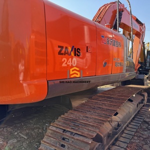 Importé, livraison gratuite, excavatrice sur chenilles Hitachi ZX240 d'occasion durable de 24 tonnes pour projets municipaux - Product Image 2