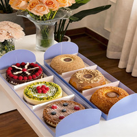 Boîte à Desserts Personnalisée de Haute Qualité en Papier Alimentaire avec Poignée pour Chocolats, Gâteaux, Pains et Pâtisseries – Emballage Cadeau pour Boulangerie