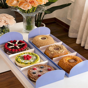 Caja <span class=keywords><strong>de</strong></span> Embalaje Personalizada <span class=keywords><strong>de</strong></span> Alta Calidad para Repostería, Postres, Pasteles, Chocolate, Regalos, Pan, con Asa - Product Image 5