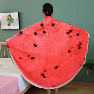 Manta redonda con estampado de frutas y tortitas, suave, de felpa, personalizada, para regalos, decoración del hogar, manta esponjosa - Product Image 2