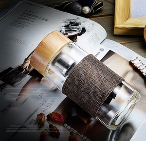 Tazza <span class=keywords><strong>da</strong></span> viaggio in vetro portatile <span class=keywords><strong>con</strong></span> <span class=keywords><strong>infusore</strong></span> per tè in caraffa di vendita calda personalizzata all'ingrosso <span class=keywords><strong>con</strong></span> custodia protettiva in Silicone - Product Image 5