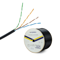 Nuevo cable de red para exteriores MX-STAR 2026, venta directa de fábrica, cat5e ftp 25AWG, 100% cobre, cat5e ftp para exteriores, negro