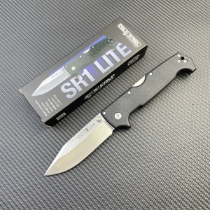 Coltello Tascabile da Esterno con Manico in ABS e Lama in Acciaio 8cr14mov, Coltello Pieghevole Portatile Leggero per Campeggio e Sopravvivenza - Product Image 2