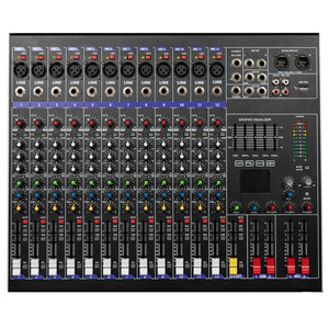 Consola mezcladora profesional para DJ AX Professional de 8, 12 y 16 canales con MP3, USB, procesador de 128 efectos para presentaciones en escenario. - Product Image 2