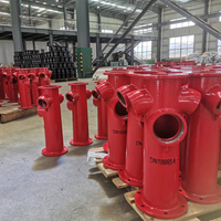 Tuyau de support de borne d'incendie de type pilier au sol Ca-Fire DN100 borne d'incendie française extérieure