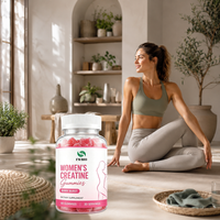 Gommes de créatine pour femmes, emballage individuel scellé, goût agréable, adaptées à la plupart des femmes adultes, compatibles avec les régimes alimentaires