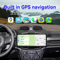 Autoradio MOOKAKA Qualcomm 15,8 pouces Android 15 pour Jeep Renegade 2015-2022, lecteur DVD de voiture, système audio, GPS, unité principale