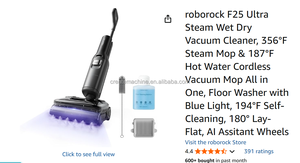 Aspirateur robotise à <span class=keywords><strong>vapeur</strong></span> humide et sec Roborock F25 Ultra 356 ° Nettoyeur <span class=keywords><strong>vapeur</strong></span> F & 187 ° Nettoyeur de <span class=keywords><strong>sol</strong></span> sans fil à eau chaude tout-en-un - Product Image 2