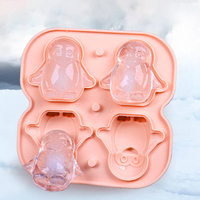 Moules à glaçons en silicone populaires en forme d'animaux avec des motifs de chaton, chiot, bouledogue français, alpaga et labrador - Congélation rapide et facile à démouler
