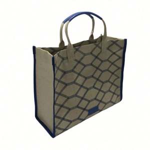 Lilalila Canvas Tote Stylish <b>Thick</b> Canvas Tote Bag with Sturdy Handles and Bottom Fashion Forward and Cruelty Free Black Blue - Product Image 1