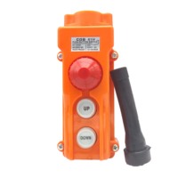 COB-61DR interrupteur de télécommande d'arrêt d'urgence télécommande filaire rf télécommande de grue interrupteur à bouton-poussoir de levage